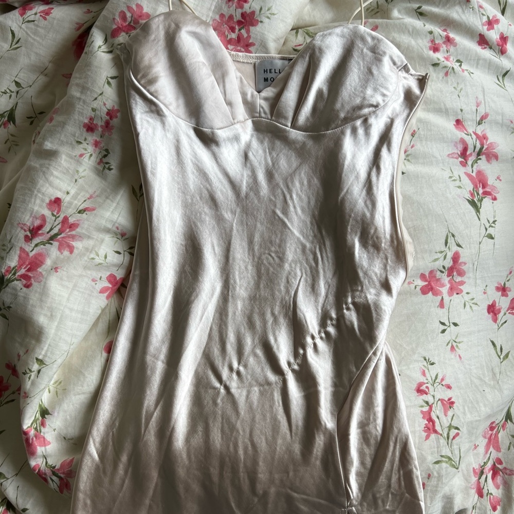 Silk mini slip dress